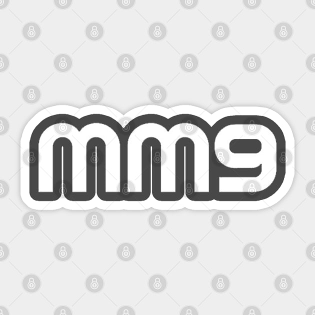 MM9 Logo Sticker by AfterPeopleRecords